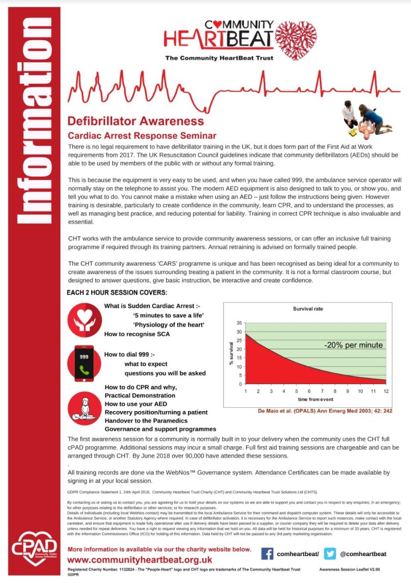 Heartbeat Defib Awareness